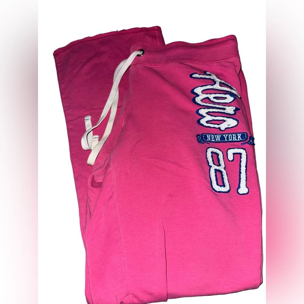 Aeropostale Pink Joggers with White Drawstring
